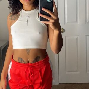 White Forever 21 Crop Top